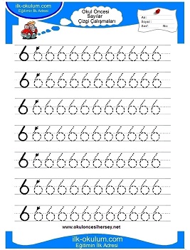 Çocuklar İçin Çizgi Çalışma Sayfaları 